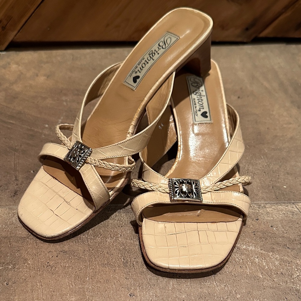 Brighton Nude Embellished Kayla Heels
